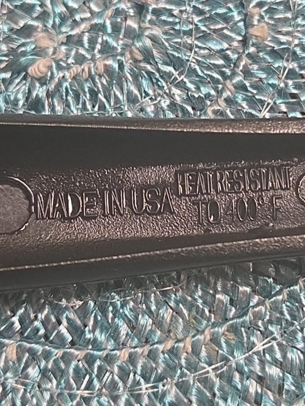 Vintage Black Nylon Slotted Spatula And Spoon Set USA Made Kitchen Utensils